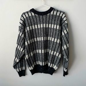 Sears Vintage Chunky Knit Grandpa Sweater Size Medium